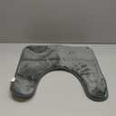 GORILLA GRIP Thick Memory Foam Toilet Rug for Bathroom, U Shaped Washable, Soft Absorbent Velvet Topside Floor Mats, Machine Wash, Cushioned Luxury Rugs for Bath Room, 22.5x19.5, Graphite Gray