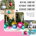 Holiball Inflatable Holiday Ornament Ultimate Indoor/Outdoor Decoration Reusable and Storage Friendly for Weddings, Parties, Events, Team Colors 18" White
