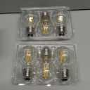 A15 LED Bulbs, Vintage Edison Bulbs, Dimmable, Clear Glass, E26 Medium Base, 6W (60W Equivalent), 5000K Daylight, 700LM, for Ceiling Fans, Wall Sconces, Appliances, Refrigerator Lights, 6 Pack