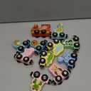 11 Pcs Magnetic Train Set Montessori Toys for 1 2 3 Years Old Toddlers Boys Girls, Wooden Animals Preschool Learning Easter Basket Stuffers Sensory Toys Birthday Gifts Ages 1-3, 2-4