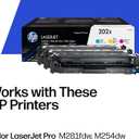 HP 202X Cyan, Magenta, Yellow High-Yield Toner Cartridge Printers (3-Pack) | Works with Color LaserJet Pro M254, Color LaserJet Pro MFP M281 Series | CF500XM