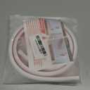 39" Side Open One Cord Hider (<1/4") for Wall Mounted Tv,Extension Flexible Cable Cover to Hide Conceal Cords Along Wall,Wire Raceway Management Cable Concealer Channel,Electric Cord Organizer,White