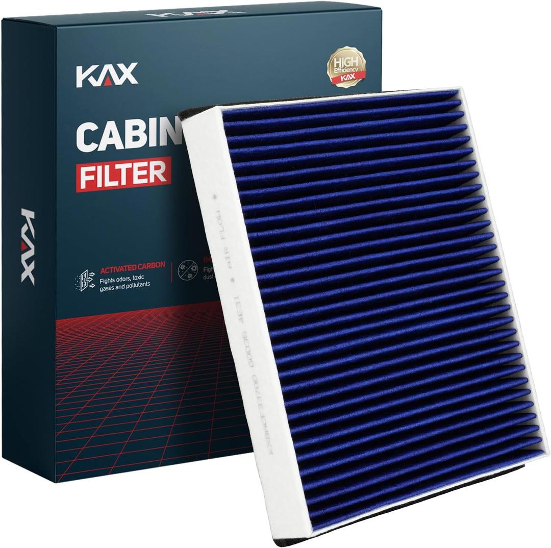 KAX Premium Cabin Air Filter, CF11920 Replacement for C-Max 2013-2018, Escape 2013-2019, Focus 2012-2018, MKC 2015-2019,TransitConnect, GT, Featuring Dual-Stage Carbon Technology
