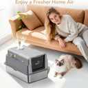 Adhesive Odor Eliminator, Compatible with Automatic/Stainless Steel Litter Boxes for Cat Urine & Pet Odor Control (3-Pack)