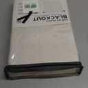 100% Blackout Shield Linen Blackout Curtains for Bedroom 84 Inches Long, Back Tab/Rod Pocket Living Room Drapes, Thermal Insulated Blackout Curtains 2 Panels Set, 50" W x 84" L, Cream