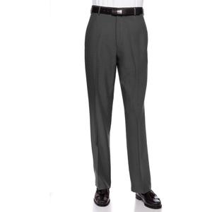 Mens Dress Pants Flat Front - Machine Washable Casual Pants Comfortable for Everyday Wear - Versatile Suit Pant for Work (40W x 30L, Charcoal)