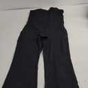 QINSEN Flare Jumpsuits for Women Spaghetti Straps Scoop Neck Bodycon Full Length Casual Unitard Playsuit (Large, Black)