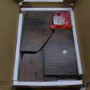 YINMIT Coffee Station Organizer for Countertop, Wood Coffee Bar Organizer with Removable Dividers for Pods, Syrup, Cups, Stirrer, Tea - Office Coffee Bar Accessories (1 Tier, Iron Mesh-Vintage Brown)