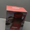 SugarWhisk, 29 Oz Hot Chocolate Maker Machine, Electric Milk Frother and Steamer, Hot Cocoa Maker Machine for Hot Chocolate Bar, Detachable Pitcher, 2 Speed Mode, 3.5 Cups, Red