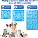 Dog Cooling Mat, Pet Washable Non-Toxic Summer Dogs Cats Cooling Pads Sleeping Kennel Mats Cool Ice Blanket for Indoor & Outdoor Dog Beach Essentials Gray 29.5 * 29.5IN