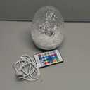 Rechargeable Shower Lights for Inside Shower, 17 Colors RGBW Waterproof Shower Lamp with Bluetooth Speaker, Ocean Wave Projector Light with Remote Control, LED Water Ripple Lamp for Bathroom, Bedroom