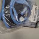 rabbitgoo Dog Harness Small Sized and Leash Set, Step-in Breathable Pet Harness, Soft Walking Reflective Puppy Vest for Small Dogs, Black & Light Blue, S (S (Chest: 15.1 - 16.5"))