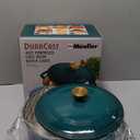 Mueller DuraCast 6 Quart Enameled Cast Iron Dutch Oven Pot with Lid, Heavy-Duty, Oven Safe up to 500 F & Across All Cooktops, Wedding Registry Ideas & Gifts, Emerald