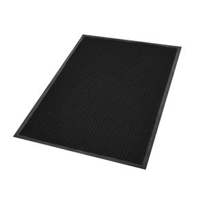 Front Door Mat,71"x 47" Indoor Outdoor Entrance Rug Floor Mats,Waterproof Non-Slip Rubber Backing Doormat for Entry/Patio/Porch-(Jet Black)