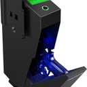 Gun Safe, Biometric Pistol Safe Fingerprint Quick Access Drop Down Handgun Safe Mount Bedside Gun Safe for Desk Nightstand