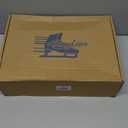 Figure Ice Skates for Beginners - White Comfortable Leather Ice Skates for Women, Men, Boys & Girls (Size Up 1 Size)