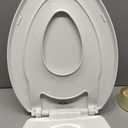 Little2Big Toilet Seat with Built-In Toddler Potty Training Seat, Slow Close, Easy to Install, Made in USA, ELONGATED, White