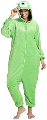 Amazon.com: SCOPUCI Unisex Adult Animal Onesie Pajamas, Mens Womens Flannel Halloween Cosplay Costume/Homewear/Sleepwear (Green, Large) : Clothing, Shoes & Jewelry Large