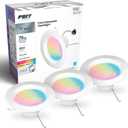 Feit Electric 5/6in Smart Recessed Downlights, 75W Eq, 1000 Lumens, 3 Pack