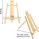 AROIC Wood Easels, Easel Stand for Painting Canvases, Art, and Crafts. (11.8 inch, 20 Pack), Tripod, Painting Party Easel, Kids Student Table School Desktop, Portable Canvas Photo Picture Sign Holder.