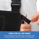 SPRING SEAON Arm Sling Shoulder Immobilizer for Women and Men, Rotator Cuff Support Brace Adjustable Sling for Shoulder,Arm,Wrist,Elbow,and Clavicle Injury, Large