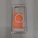 TORRAS Strong Magnetic & Seamless Stand for Samsung Galaxy S25 Ultra Case, Fit for MagSafe, Mil-Grade Drop Protection, Kickstand for Samsung Galaxy S25 Ultra Case, Translucent Back/Gold Edge