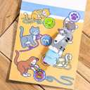 Melissa & Doug Sticker Wow! 24-Page Activity Pad and Sticker Stamper, 300 Stickers, Arts and Crafts Fidget Toy Collectible Character  Cat - for Kids Ages 3+ - FSC Certified (Single)