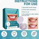 1 Pair Veneers Snap in Teeth, Adjustable Temporary Covers Clip for Women Men
