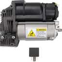 Air Suspension Compressor Pump Compatible with Mercedes-Benz W221 CL216 S350 S400 S450 S550 S600 S63 AMG Mercedes ML GL class W166 X166 2007-2012 Replaces 2213201604 2213200704 A1663200104