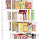 Rolling Cart with Drawers, 4-Tier Utility Cart Snack Storage Organizer with Lockable Wheels, Metal Kitchen Storage Cart with Wooden Top for Craft, Bathroom, School, Office, Bedroom, White