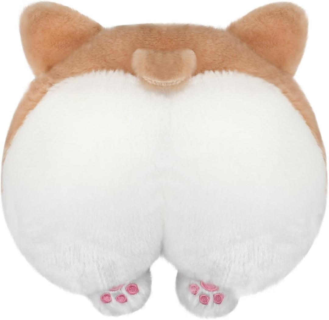DS.DISTINCTIVE STYLE Car Neck Pillow Cute Corgi Butt Headrest Cotton Pillow Soft Headrest Pillow