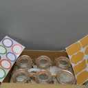 16 oz Glass Jars with Airtight Lid, Set of 6 Mason Jars 16 oz, Glass Storage Jars, Airtight Glass Jars, Canning JarGlass Canister with Seal for Pickle, Vanilla, Cookie, Jelly