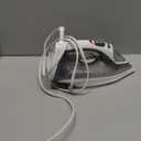 Amazon Basics Steam Iron for Clothes with Safety Auto Shut-Off, Handheld Garment Steamer, Wrinkle Remover, Stainless Steel Soleplate, Anti-Drip, 1700-Watt, 1.62ft, Gray