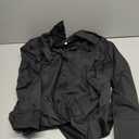 Women's Button Down Dress-Long Sleeve Shirt Dress Business Casual Office Outfits Slim Fit V Neck Midi Tunic Dress) Black, S