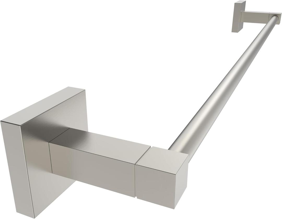RUACQ Towel Bar 24inch, Towel Racks for Bathroom, 304 Stainless Steel Towel Holder Wall Mounted, Heavy Duty Bathroom Decor Towel Rod (Brushed Nickel)