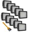 10 Pack High-Efficiency Filter Replacement for Roomba e, i & j Series - Compatible with iRobot Roomba i3 i7 j7 i4 i6 E5 E6 & Plus (+) Models, Part #4639161, with Cleaning Brush