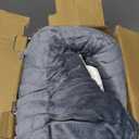 Homemate Heated Blanket Electric Throw - 50"x60" Heating Blanket Throw 1/2/4/6/8 Hours Auto-Off 10 Heat Level Over-Heat Protection Flannel Sherpa ETL Certification (01 - Light Grey)