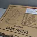 Pink Electric Baby Swing for Infants to Toddlers, 5 Speed Settings, 12 Built-In Songs, Bluetooth & USB Music, Timer Function