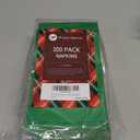 100 PK Gold Christmas Paper Guest Napkins 3-ply Disposable Dinner Napkins Christmas Guest Towels Disposable Bathroom Xms Tree Napkins Guest Hand Towel for Party Supplies