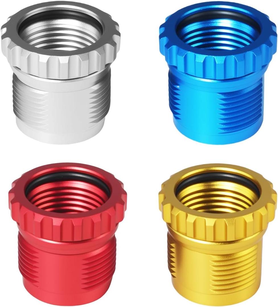 Smart Lock Breech Lock Bushings 4 Pack, Quick-Release and Reloading Press Accessories for Lee, Aluminum