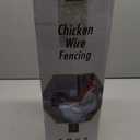 Chicken Wire Fencing, 16.5 Inch x 80 Feet Chicken Wire Mesh Roll for Garden Plants, 0.6 Inch Mesh Hexagonal Galvanized Metal Poultry Wire Netting for Chicken Coop Rabbit Dogs Barrier