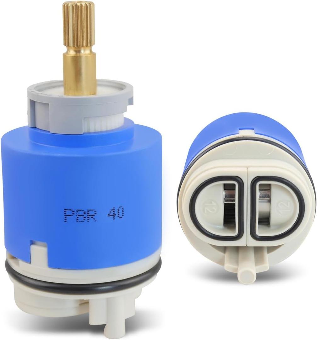 Urnqowuy PBR 40 Faucet Cartridge Fit for La Torre, Gerber-92-298, American Standard, Moen & Danze, Single Lever Shower Tub Repair, Tub Faucet Cartridges