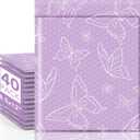 Metronic Bubble Mailers 8.5x12" 40 Pack Usable Size 8.5x11,Waterproof Mailing Padded Envelopes for Small Business,Cushioning Bubble Wrap Mailer Bags,Shipping Envelopes for Gift,Small Items Butterfly
