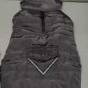 iBuddy Dog Winter Jacket for Large Dogs, Easy on Dog Snow Coat Velcro Waterproof Pet Puffer Coat with Harness Hole Adjustable Reflective Quilted Pet Cold Weather Vest Wind-Poof for Boy Male (Gray, Large)