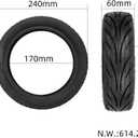 60/65-6.9 10" Rubber Explosion-proof Tubeless Tire 60/65 Tyre Replace for Segway Ninebot Max G2 G65 KickScooter Electric Scooter Tyre Wheel Parts (1)