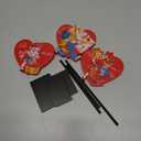 Spiareal 3 Pcs Valentines Day Heart Wooden Sign on Stand Heart Shape Tall Standing Table Signs Love Farmhouse Decorations for Valentines Day Table Party Centerpiece(Red,Vintage)