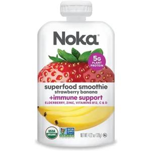 3 x Noka Strawberry Banana Superfood Smoothie, 4.22 oz