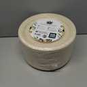 Disposable Plates, Sturdy and Durable Compostable Paper Plates - Heavy Duty, Eco-Friendly, Biodegradable, Unbleached, Sugarcane Bagasse Dinner Plate, 125-Pack 10 Inch