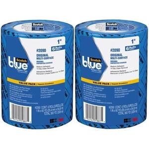 3M 1 Blue 2090-24EVP.94 in. x 60 yd. Scotch Painters Tape Value Pack - 2 Packs of 6, 12 Total