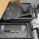 QFX PBX-800TWS 8-Inch TWS Bluetooth Stereo PA System with 2 8" Speakers, 2 Microphones, 2 Stands, and a Remote Control